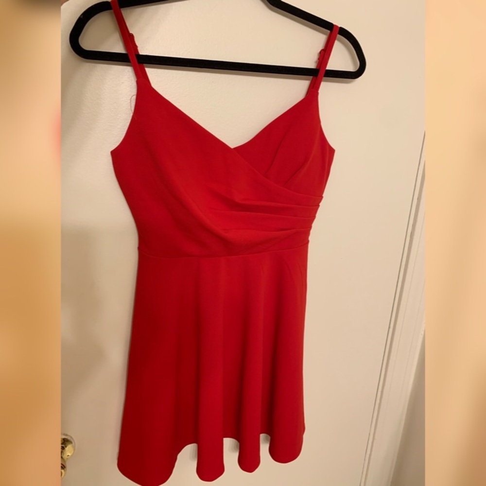 Red Skater Mini Dress